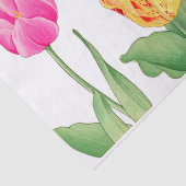 Tulp, Japanse houtsblokkunst, ontkoppeling Tissuepapier (Detail)