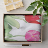Tulp, Japanse houtsblokkunst, ontkoppeling Tissuepapier (Geschenk)