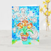 Tulp Kaart (Gele Bloem)