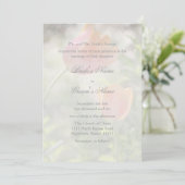 Tulp met Verse Wedding Kaart (Staand voorkant)