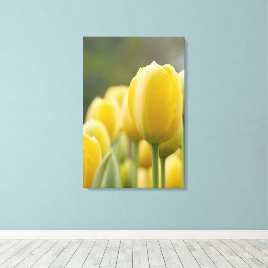 Tulp opstaan canvas afdruk (Insitu (Houten vloer))