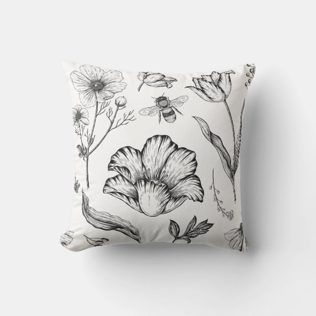 Tulp - Papaver Kussen (Voorkant)