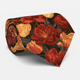 Tulp Patroon Boyfriend Ontvangst Bruiloft Stropdas