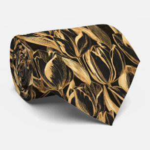 Tulp Patroon Groomsman Introductie Stropdas