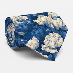 Tulp Patroon Zakenman Vintage Trouwen Stropdas