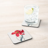 Tulp: Perroquet Rouge Drankjes Onderzetter (Rechterzijde)