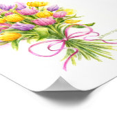 Tulp Poster helder en mooi (Hoek)