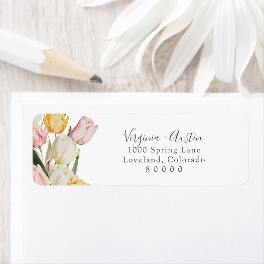 Tulp Retouradreslabel Etiket
