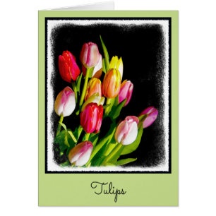Tulp schilderen - Oorspronkelijke blowerende kunst