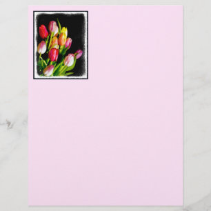 Tulp schilderen - Oorspronkelijke blowerende kunst