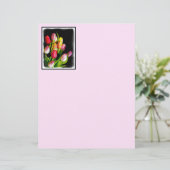 Tulp schilderen - Oorspronkelijke blowerende kunst (Staand voorkant)