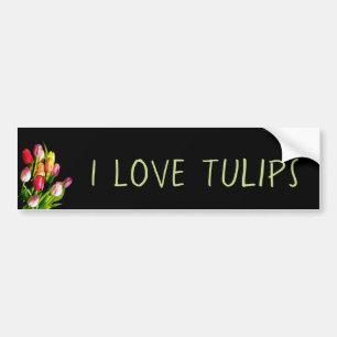 Tulp schilderen - Oorspronkelijke blowerende kunst Bumpersticker