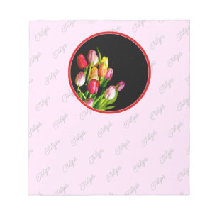 Tulp schilderen - Oorspronkelijke blowerende kunst Notitieblok