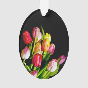 Tulp schilderen - Oorspronkelijke blowerende kunst Ornament