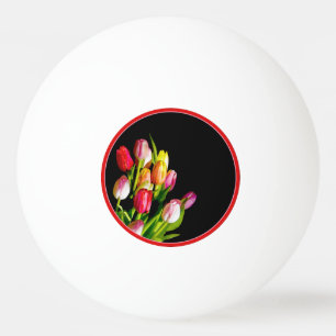Tulp schilderen - Oorspronkelijke blowerende kunst Pingpongballen