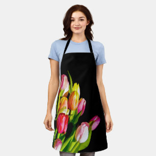 Tulp schilderen - Oorspronkelijke blowerende kunst Schort