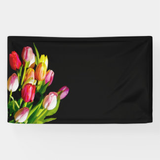 Tulp schilderen - Oorspronkelijke blowerende kunst Spandoek