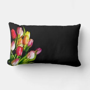 Tulp Schilderij - Originele Bloem Kunst Kussen