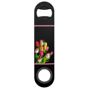 Tulp Schilderij - Originele Bloem Kunst Speed Flessenopener