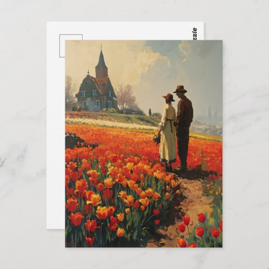 Tulp Serenity Briefkaart (Voorkant / Achterkant)