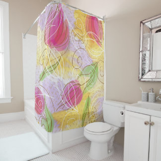 Tulp Shower Curtain Douchegordijn