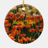 Tulp Siervoorwerp Keramisch Ornament (Achterkant)