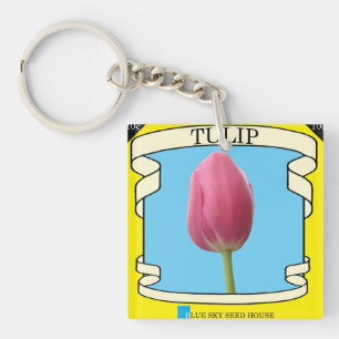 Tulp Sleutelhanger voor zaadverpakking
