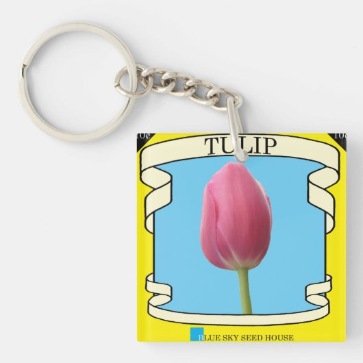 Tulp Sleutelhanger voor zaadverpakking (Voorkant)