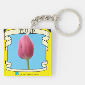 Tulp Sleutelhanger voor zaadverpakking (Achterkant)