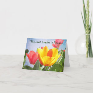 Tulp Spring Joy Earth Day Groet Kaart