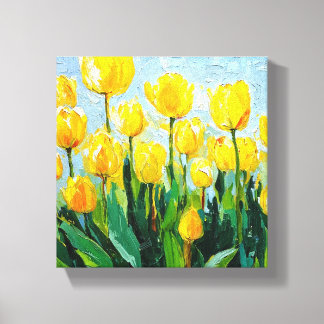 Tulp Stretched Canvas Muurdecoratie