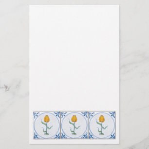 Tulp Tegeltjes Kunst Briefpapier Vintage