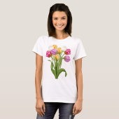 Tulp TShirt voor vrouwelijke bloemen (Voorkant volledig)