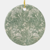 Tulp van William Morris, Bloemenkunst Keramisch Ornament (Achterkant)