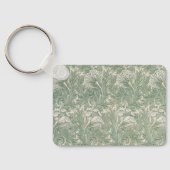 Tulp van William Morris,  Bloemenkunst Sleutelhanger (Achterkant)