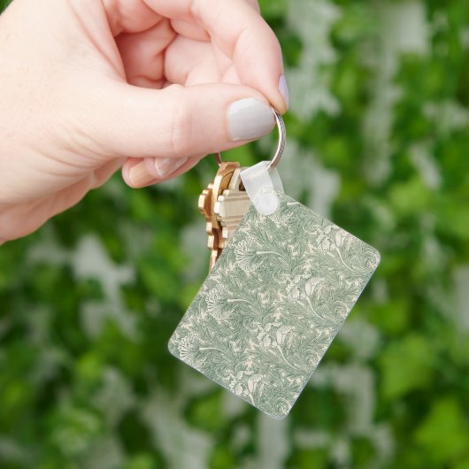 Tulp van William Morris,  Bloemenkunst Sleutelhanger (Hand)