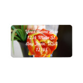 Tulp van zijde etiket (Voorkant)