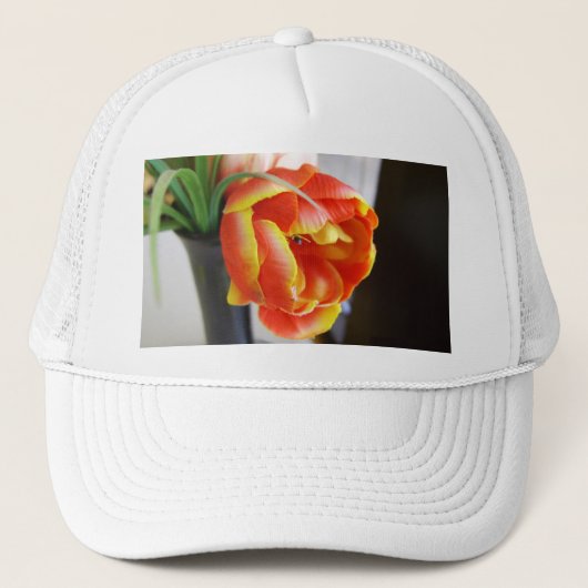 Tulp van zijde trucker pet (Voorkant)