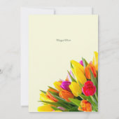 Tulp Vrijgezellenfeest Kaart (Achterkant)