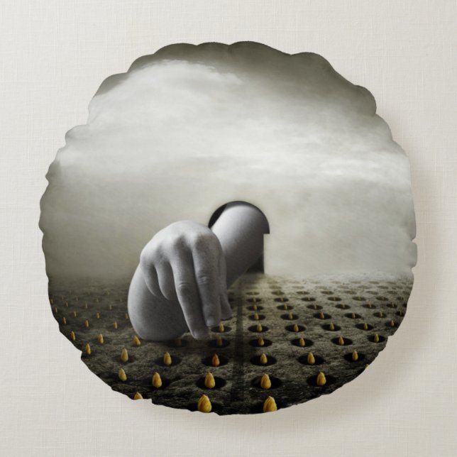 Tulpdief 2013 rond kussen (Voorkant)