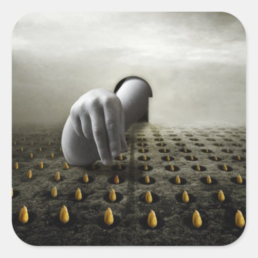 Tulpdief 2013 vierkante sticker (Voorkant)