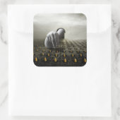 Tulpdief 2013 vierkante sticker (Tas)