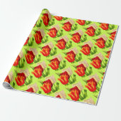 tulpdruk cadeaupapier (Uitgerold)
