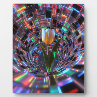 Tulpe in prismatischem Vortex Tunnel Fotoplaat