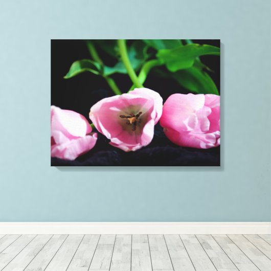 Tulpen 3273 canvas afdruk (Insitu (Houten vloer))