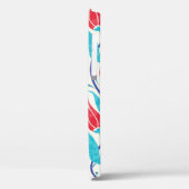 Tulpen achtergrond. Traditioneel turks motief Case-Mate iPhone Case (Achterkant / Links)