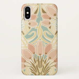 tulpen art nouveau bloemmotief iPhone x hoesje
