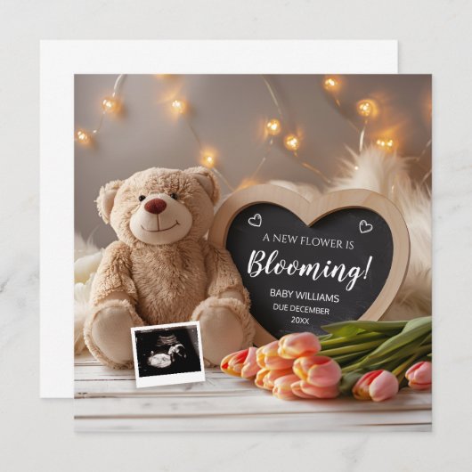 Tulpen Baby aankondiging social media (Voorkant / Achterkant)