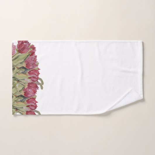 Tulpen bad handdoek (Handdoek)