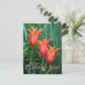 Tulpen Bedankt Ansichtkaart Briefkaart (Staand voorkant)